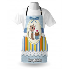 Baby Cat with Cake Apron