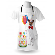 Dance Party Dog Cake Apron