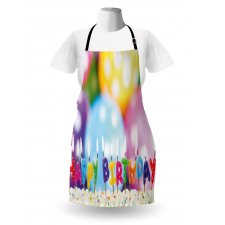 Candle on Party Cake Apron
