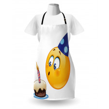 Emoji Face with Cone Apron