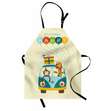 Hippie Birthday Van Apron