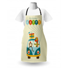 Hippie Birthday Van Apron