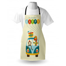 Hippie Birthday Van Apron