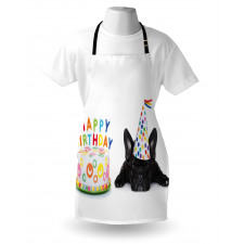 Bulldog Party Cake Apron