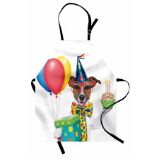 Birthday Dog Cake Apron