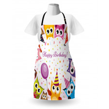 Birthday Party Owls Apron