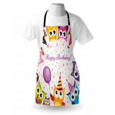 Birthday Party Owls Apron