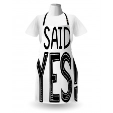 I Said Yes Words Apron