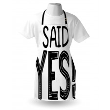 I Said Yes Words Apron