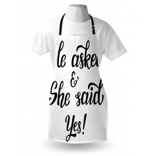 Wedding Engagement Apron