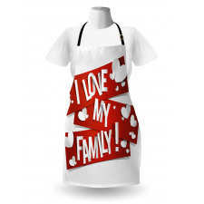 Family Love Heart Apron