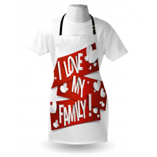 Family Love Heart Apron