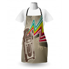 Radio Party with Zig Zag Apron