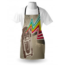 Radio Party with Zig Zag Apron