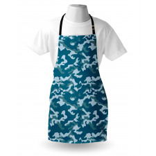 Camouflage Oceanic Colors Apron