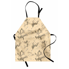 Hiding in Desert Camo Apron