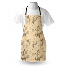 Hiding in Desert Camo Apron