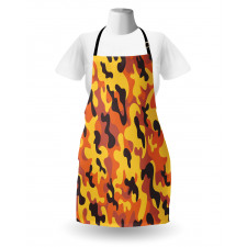 Lively Colorful Camo Art Apron