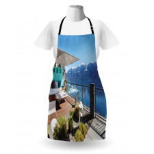 Snowy Mountain Ocean Apron