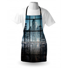 New York at Night Scenery Apron