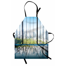 Skyscrapers City Scenery Apron