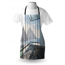 Mountain Ocean Scenery Apron