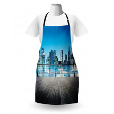 Blurry Skyscrapers Sea Apron