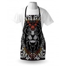 Jungle Emperor Lion Frame Apron