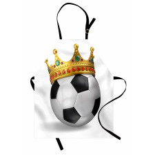 Football Soccer with Crown Apron