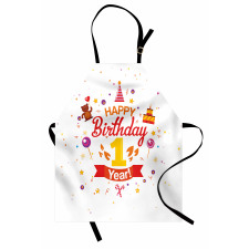 Party with Cones Bear Apron