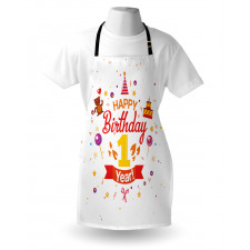 Party with Cones Bear Apron