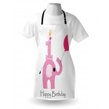 Girls Party Elephant Apron