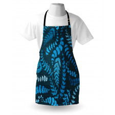 Floral Swirl Leaves Branch Apron