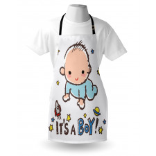 Baby Boy Gender Apron