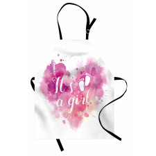 Hearts Pastel Girl Apron