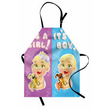 Girl Boy Dogs Apron