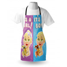 Girl Boy Dogs Apron