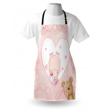 Girls Baby Teddy Bear Apron