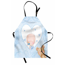 Baby Boy Teddy Bear Apron