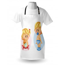 Happy Babies Playing Apron