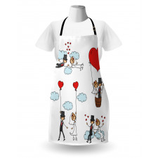 Newlyweds Caricature Apron