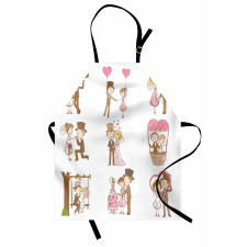 Wedding Set Bride Groom Apron