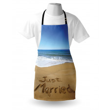 Just Married on Sand Apron
