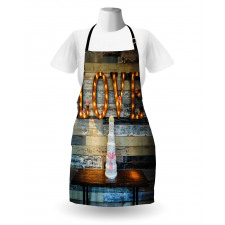 Wedding Cake Love Wood Apron