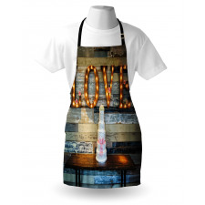 Wedding Cake Love Wood Apron