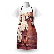 Flowers Rings Wooden Apron