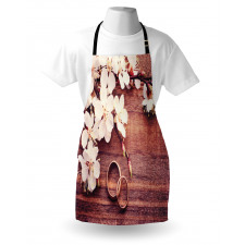 Flowers Rings Wooden Apron