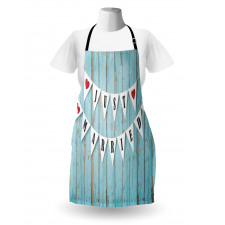 Just Married on Wood Door Apron