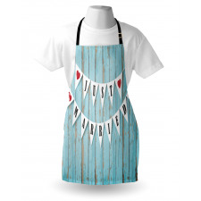 Just Married on Wood Door Apron