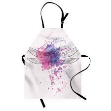 Grunge Moth Dragonfly Apron